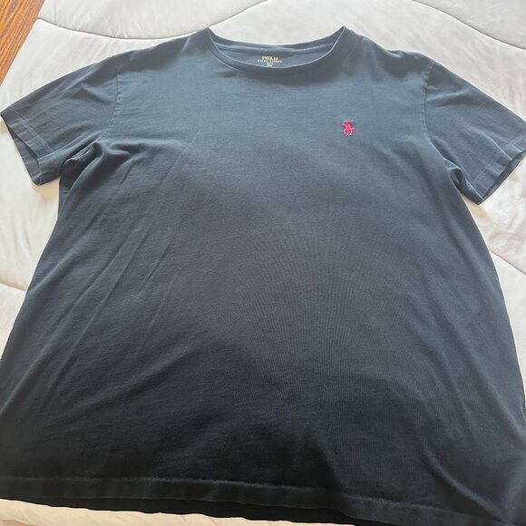 Polo by Ralph Lauren Black Tee with Red Logo - Picture 3 of 6